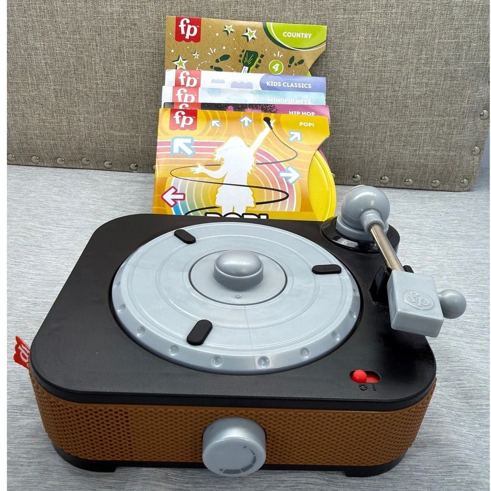 Fisher-Price Music Sessions Record Player HXX58 with 5 Double Sided Records Toy